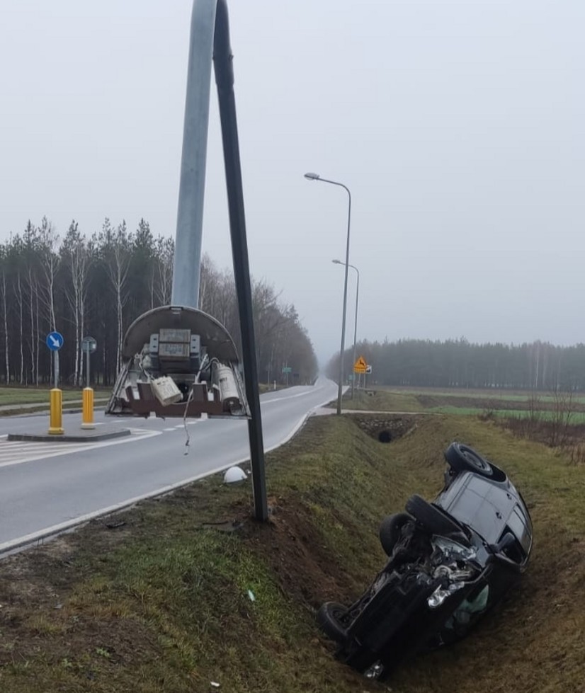 Niebezpieczna sytuacja na drodze