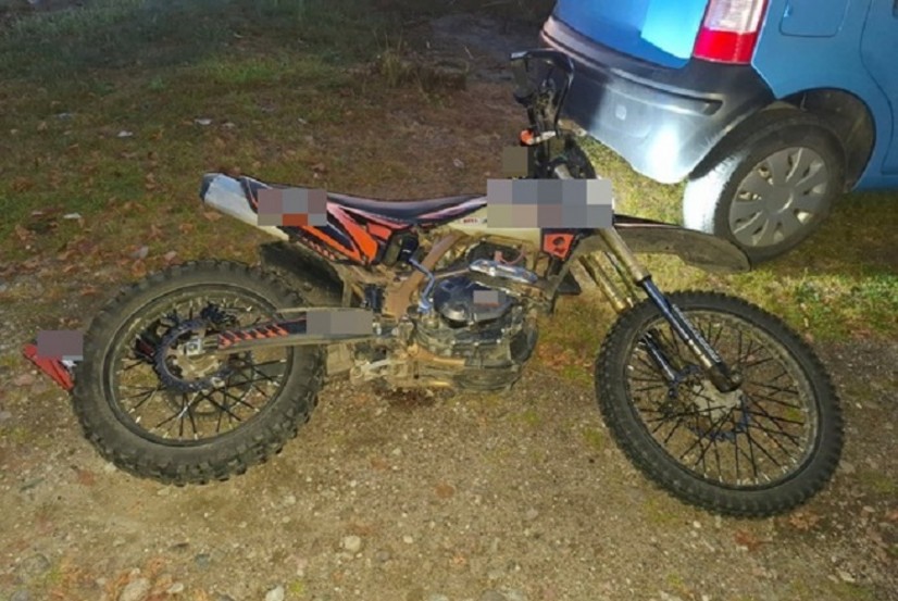 motocross wypadek noc