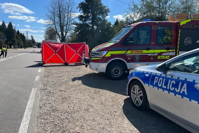 służbyy ratunkowe straż policja wypadek ranna ulica